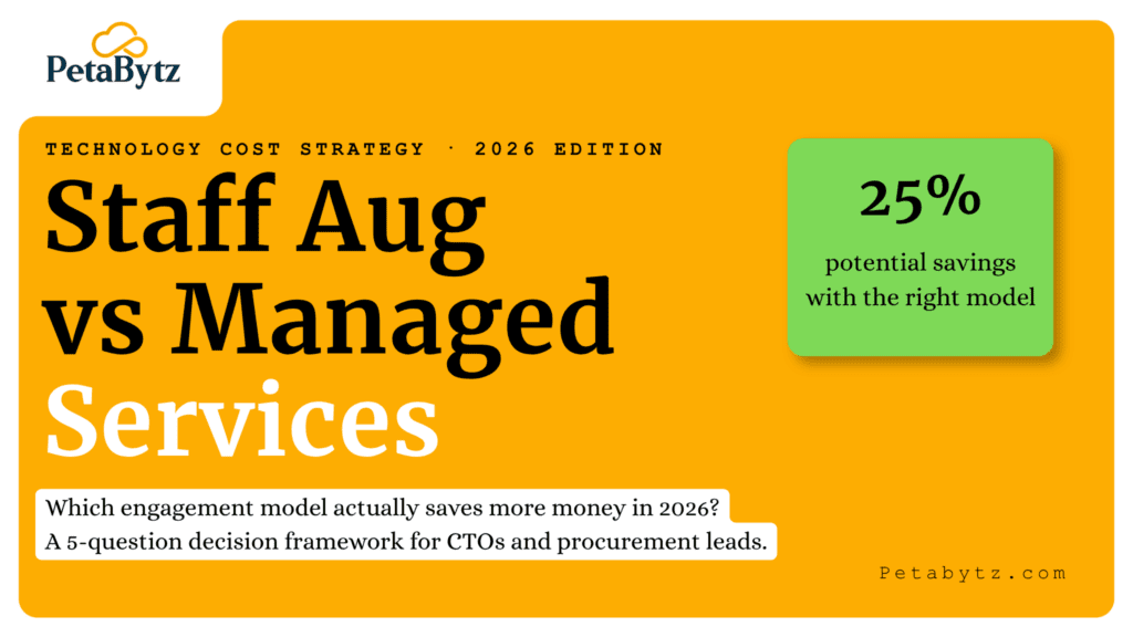 Staff augmentation vs managed services: which model saves more in 2026?