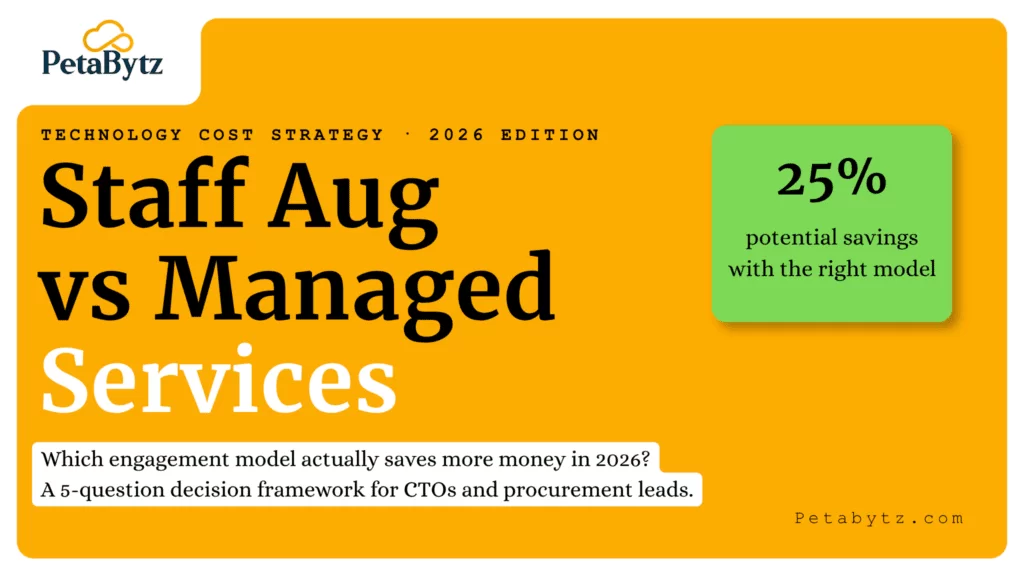 Staff augmentation vs managed services: which model saves more in 2026?